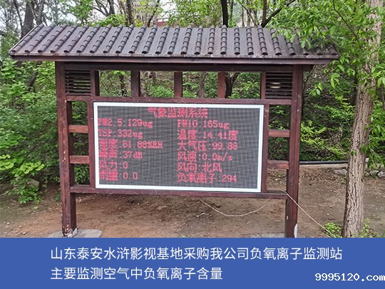 影视基地用负氧离子监测设备